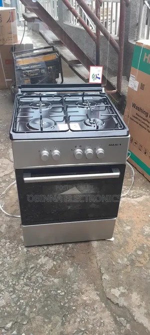 Brand New Maxi(60×60)4-Borner All Gas Standing Cooker>Silver