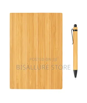 A5 Bamboo Notebook With Pen