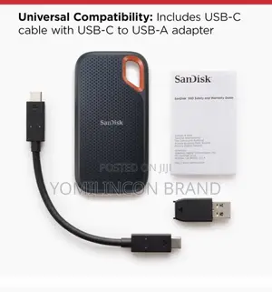 Sandisk 2TB Extreme Portable SSD - Up to 1050mb/S, USB-C