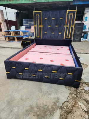 Black Standard Upholstery Bed Frame