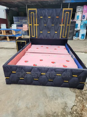 Black Four and Half by 6 Bed Frame