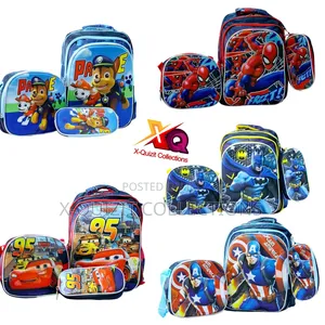 Boys 3pc Character School Bag Set