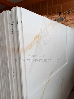 Gold and Gray Wave Quartz Slab Sheet for Kitchen Counter Top