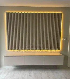 Simple but Classy TV Console With an Elegant Finishing
