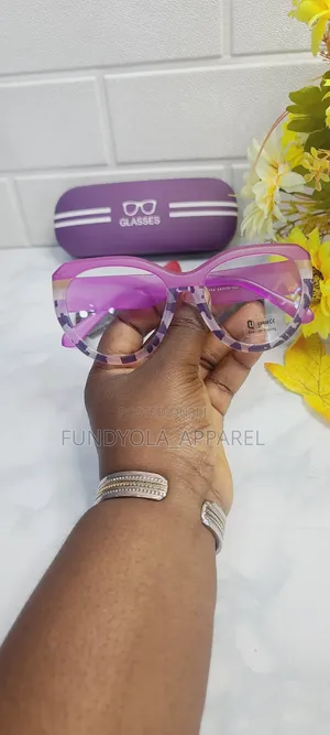 Thick Purple Extra Clear Eyeglass/Frame