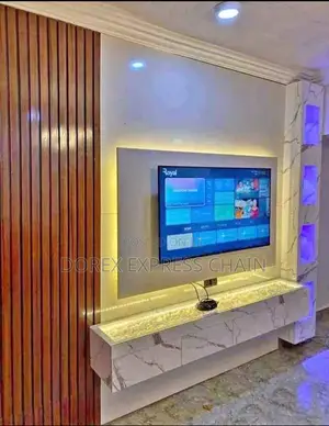 One Sided Shelf TV Console - With Other Compartments