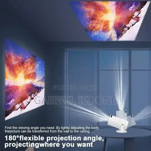 Smart Projector 150'' Screen,Netflix, Hdmi, Usb Flash