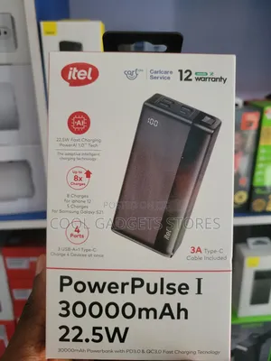 Itel 30000mah Type-C Output Fast Charging Power Bank