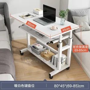 Strong White Laptop Table With Drawer