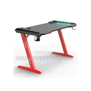 Gaming Desk, 55 Inch Gaming Table With LED RGB Lights,1.4MTR