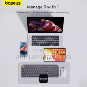 Baseus K01B Wireless Bluetooth Tri-Mode Keyboard - Grey