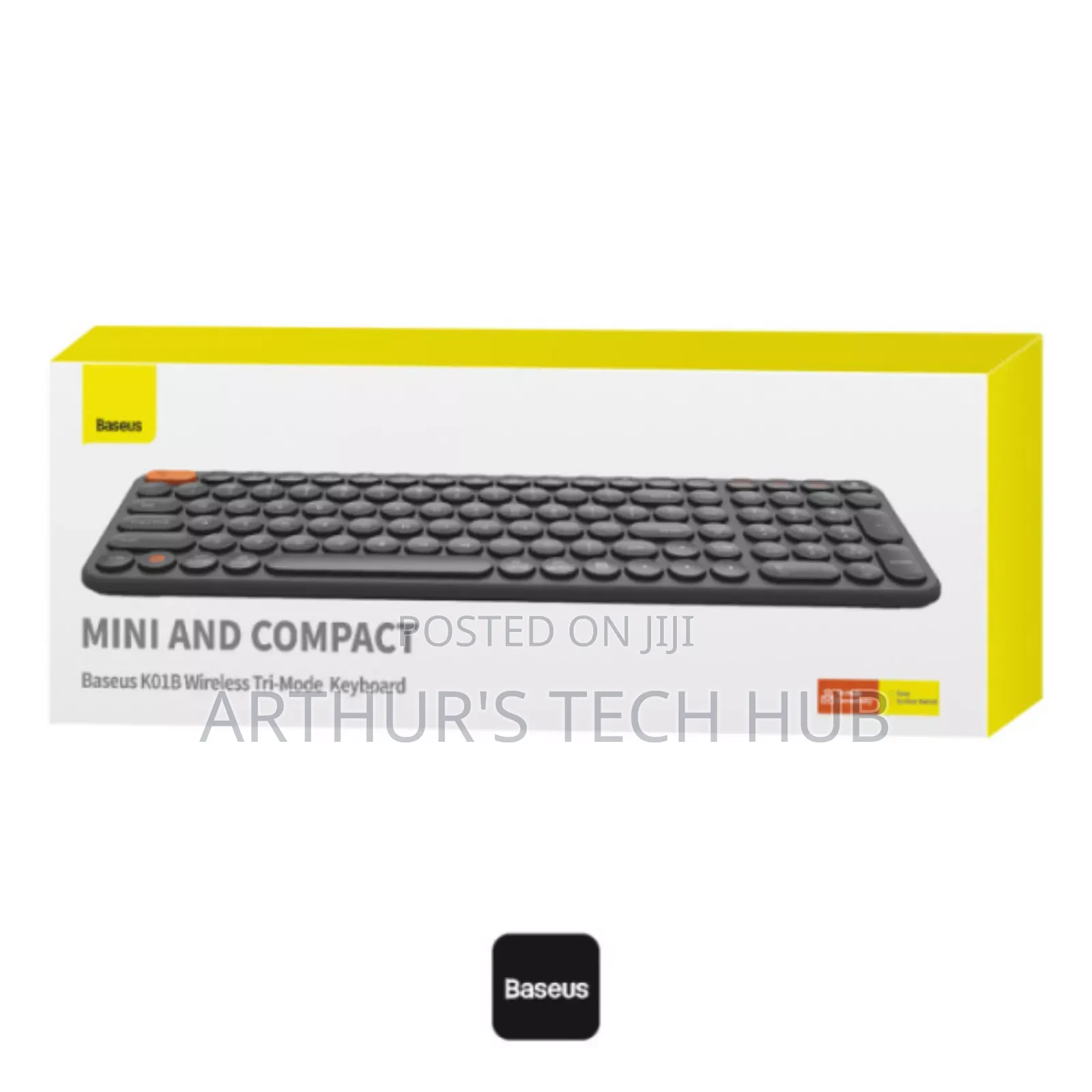Baseus K01B Wireless Bluetooth Tri-Mode Keyboard - Grey