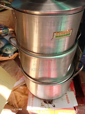 3 Set Large Aluminum Pot