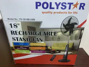Recharge Pro Polystar 18'' Rechargeable Stand Fan