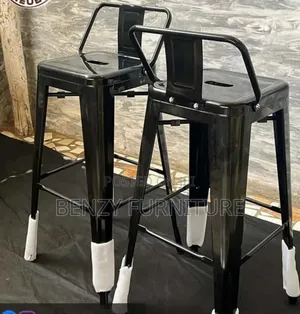 Metal High Kitchen Chair