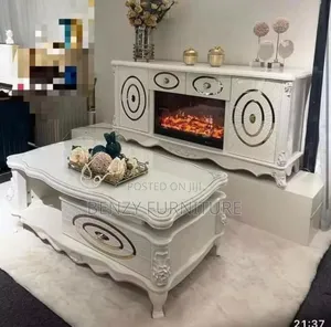 Complete Set of Tv Stand and Center Table Classic Design