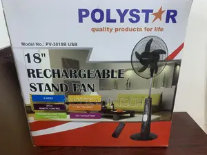 Easy Breeze Polystar 18'' Rechargeable Stand Fan