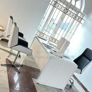 Office Table (With 3 Executive Chairs)