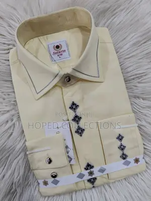 Creamy Men Plain Shirt