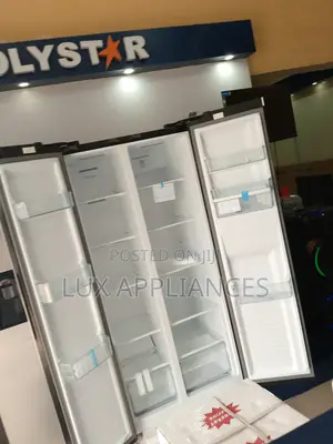 Black Side by Side Polystar Refrigerator 436l