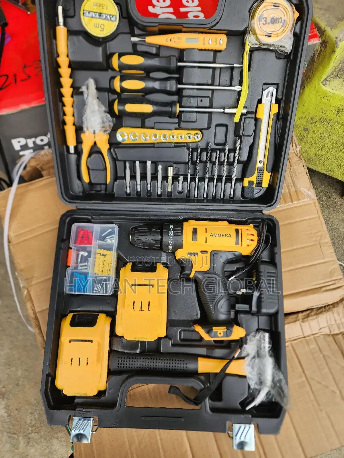 36v Complete Set Cordless Drill With 2 Batteries