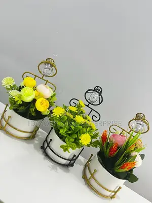 Artificial Flowers With Stand