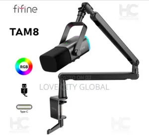 FIFINE XLR/USB Wired Podcast Microphone Live Stream & Stand