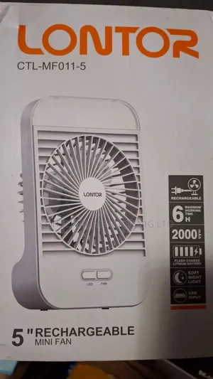 5' Lontor Rechargeable Fan