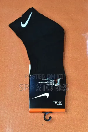 Black Nike Gray Sock