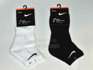 Black Nike Gray Sock