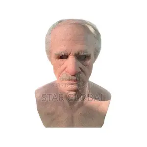 Headgear Realistic The Elder Silicone Human Full