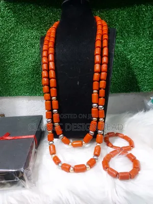 Coral Beaded Necklace