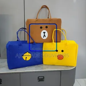 Felt Travel Bags With Cartoon Prints