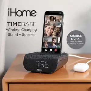 Ihome Timebase Wireless Charging Stand + Speaker