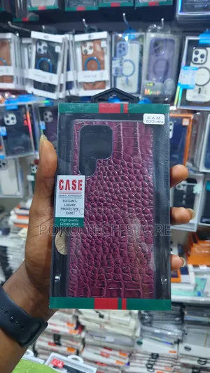 Upgraded Front Panel Phone Case for S22 Ultr Genuine Leather