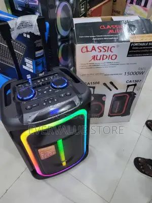 Classic Audio Rechargeable Speaker With 2wireless Microphone