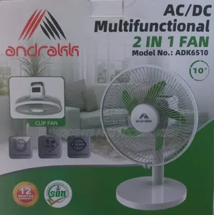 10" Andrakk Convertible Litihum Battery Rechargeable Fan