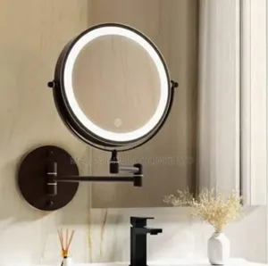 Modern Magnyfying Led Mirrors Matte Black