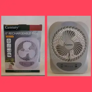 Century 6" Rechargeable Table Fan With LED Light