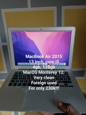 Laptop Apple MacBook Air 2015 4GB Intel Core I5 SSD 128GB