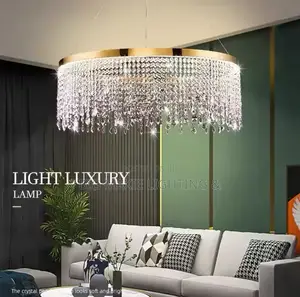 Modern Luxury LED Clear Crystal Ceiling Chandelier