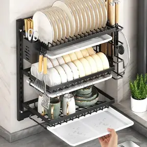 3 Layer Wall Mounted Dish Rack