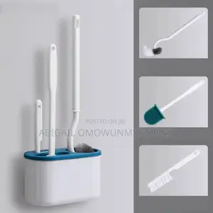 3 in 1 Silicone Wall Mounted Toilet Brush With Holder