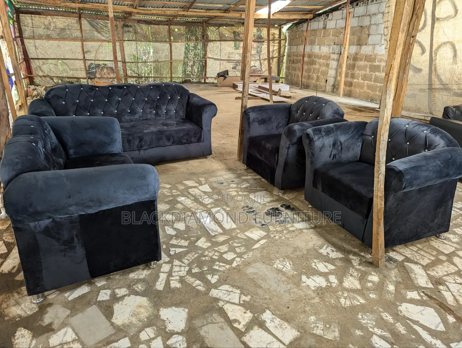 Complete Set of Tufted Chair
