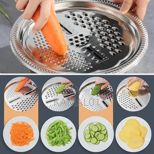 Multifunction Stainless Steel Basin Stainless Grater 3 in 1