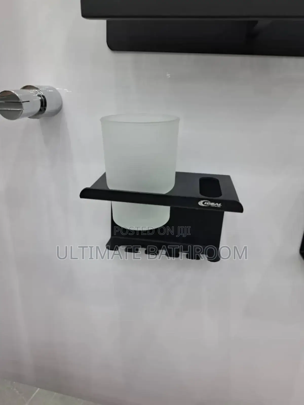 Black Single Toothbrush Holder