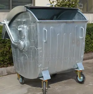 Galvanized Metal Waste Bin Dome Lid - (Anti -Rust)1100lits