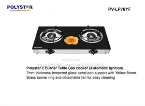 Polystar Glass Table Top Gas Cooker