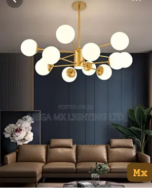 MX Nordic Gold Chandelier