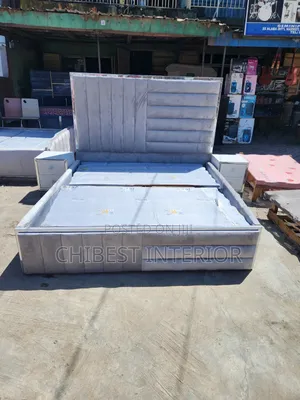 Upholstery 6by6 Bed With Side Drawers.